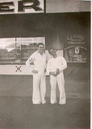 Harry Glover and Roy Page in Perth, Western Australia - Feb 1944