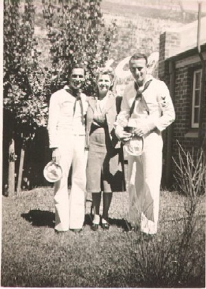 Fred Henderson and Larry Coleman in Perth, Western Australia - Feb 1944